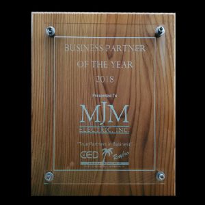 MJM Electric wins Business Partner of the Year Award